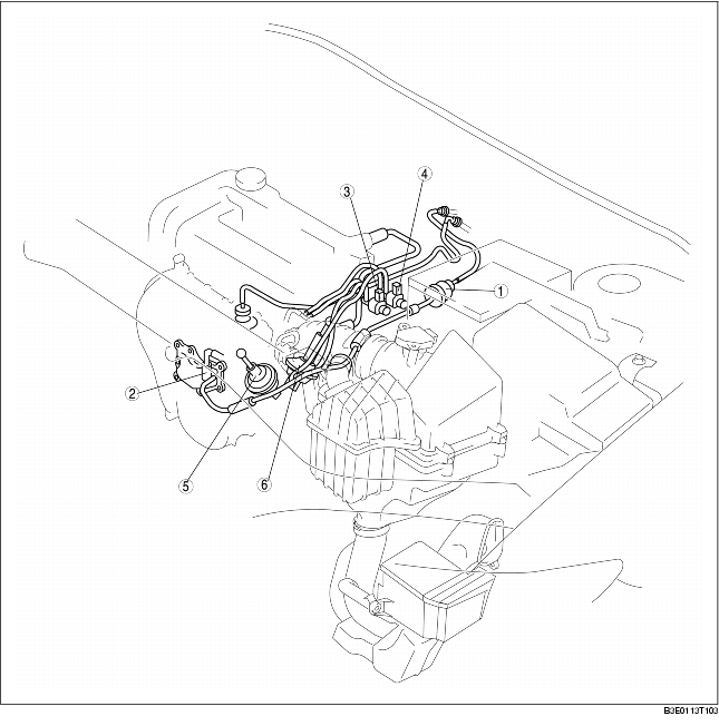 INTAKEAIR SYSTEM HOSE ROUTING DIAGRAM [LF] MAZDA MAZDA3 1G 2007 DIY